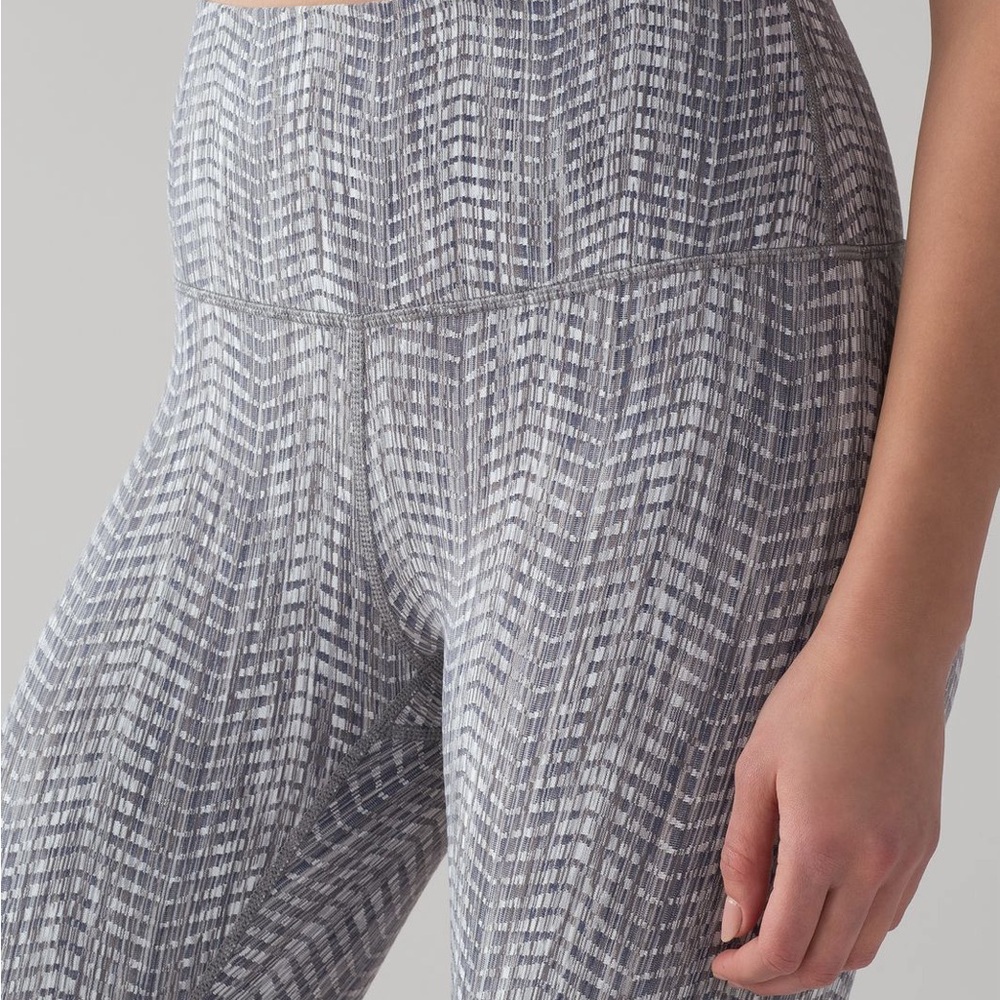 Lululemon Athletica Wunder Under HR 7/8 Arrow Jacquard